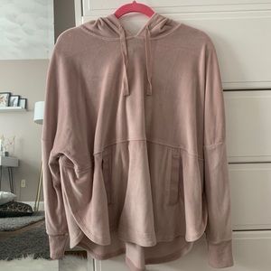 Oversized Pink Fuzzy Hoodie